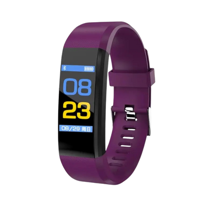 Senior Smartwatch – Enkel Hälsoklocka för Äldre - USB-laddning - Hälsoövervakning & Stegräknare