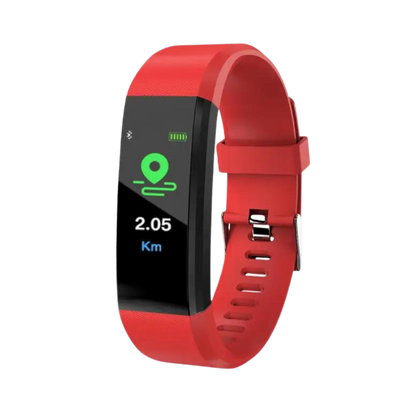Senior Smartwatch – Enkel Hälsoklocka för Äldre - USB-laddning - Hälsoövervakning & Stegräknare