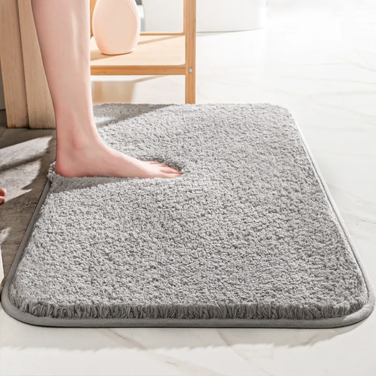 Lyxig Badrumsmatta med Extra Tjock Mikrofiber – Halkfri och Snabbtorkande